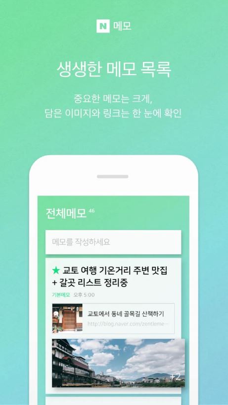 Список заметок Naver